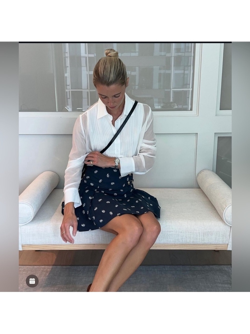 hill house inola skirt navy autumn